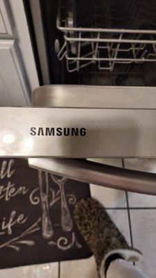 Samsung 9 month old dishwasher