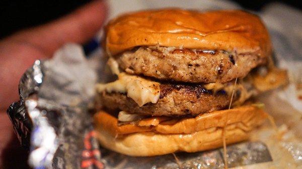 Double Turkey Cheeseburger