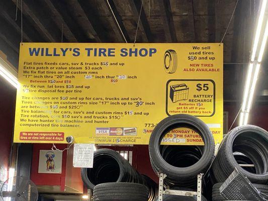 Willy's Tire Shop