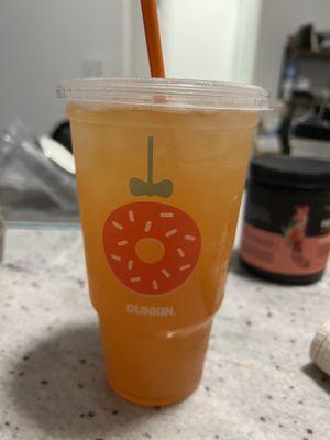 Peach Passion Fruit Peach Passionfruit Dunkin' Refresher