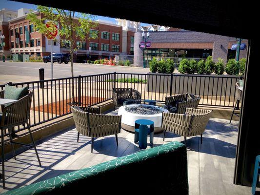 Outdoor seating area