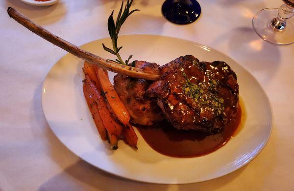 Veal chop.