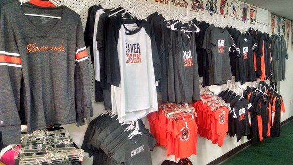 We have the largest inventory of In-Stock Beavercreek "Spirit Wear", in the area!