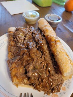 The Roast Beef PoBoy is overflowing & delicious