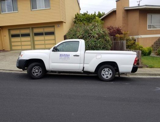 Marina Pest Control fleet truck