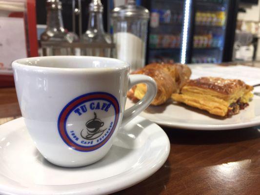 Cuban Coffee and pastries