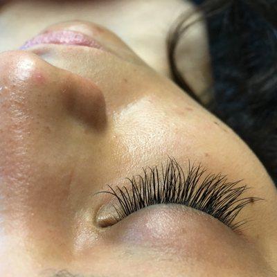 Classic eyelash extension by east valley eyebrow threading and waxing salon