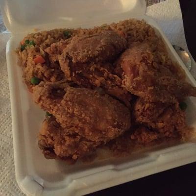 Chicken Wings & Fried Rice