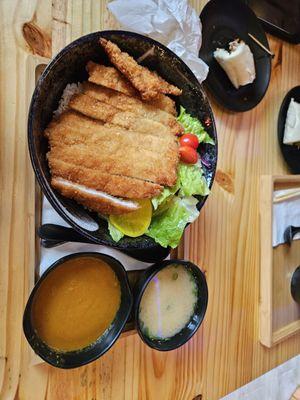 Pork Katsu, rice bowl