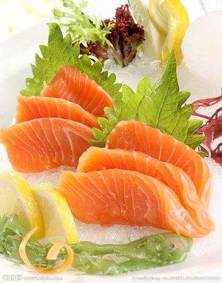 salmon sashimi