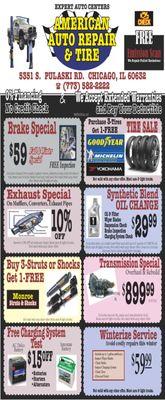 Complete Auto Repair: Brake, Tires, Converters, Struts, Batteries and More.