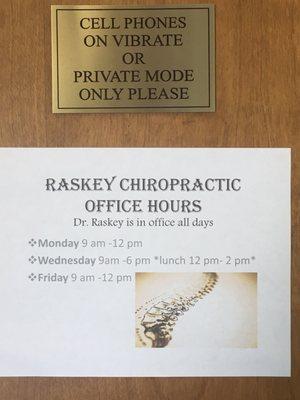 Office hours for March 2017