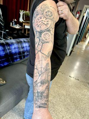 Project sleeve with combined works by Bob and RJ