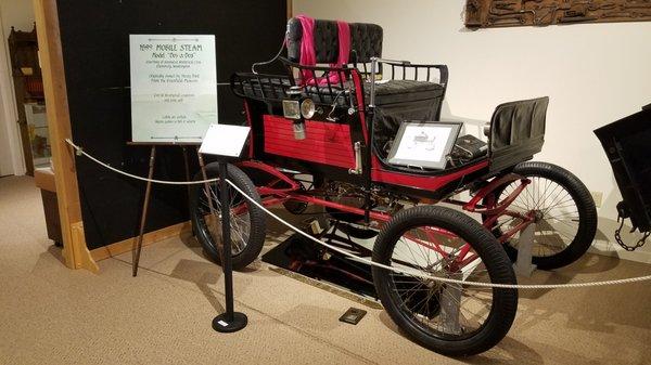 Some of the antique automobiles currently on display