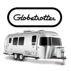 Airstream Globetrotter luxury travel trailer at Airstream of South Florida, on I-75 at exit 141, in Fort Myers, Florida.