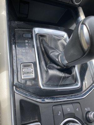 The center console and shifter. Would you want to touch this?