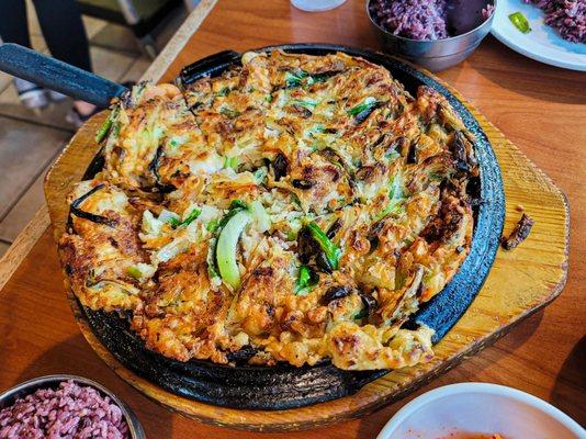 Seafood pancake