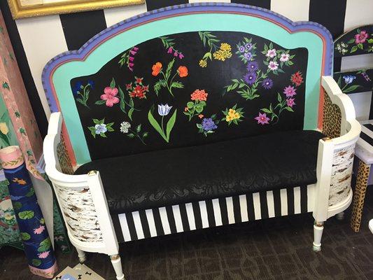 Painted bench for sale