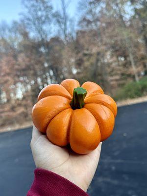 Our one of a kind perfectly pumpkin shaped bagels!!!