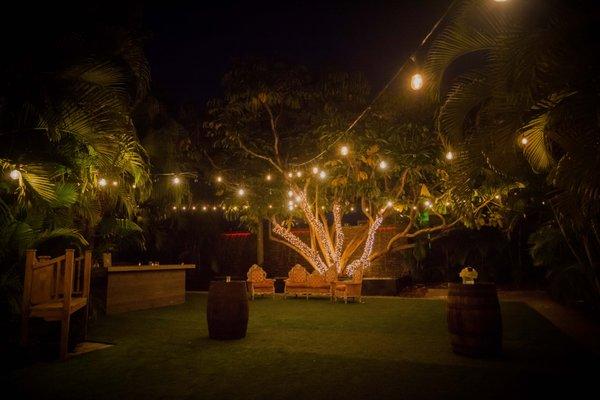 The Club of Knights, one of our exclusive locations has a private patio ready to wow your guests!