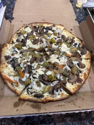 Cecola Pizza Nova with mushrooms