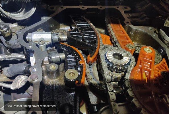 Volkwagen Passat timing cover replacement