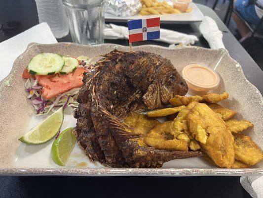 Red Snapper with Tostones