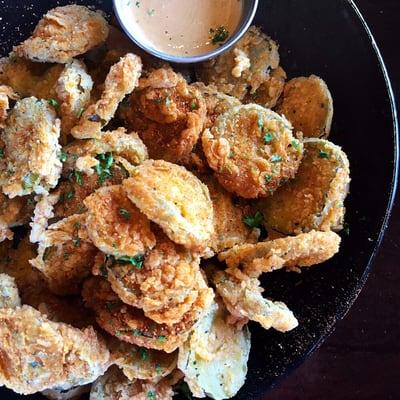 FATS Pickles: Fried pickle chips w/chipotle aioli for dipping