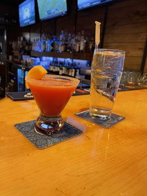 Blood orange martini