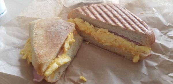 Ham, Egg & Cheese Panini