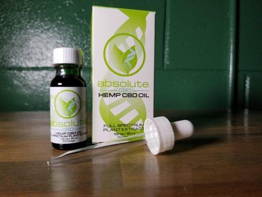 Absolute CBD 500 mg - Full Spectrum Pure Hemp CBD Oil