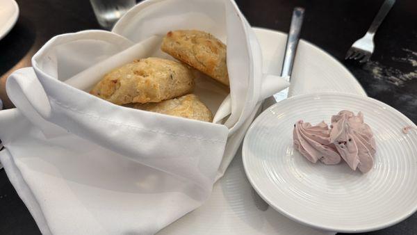 Biscuits with a blackberry butter