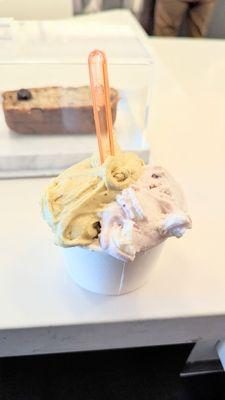 pistachio & amarena gelato