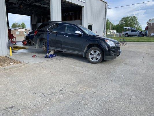 Emergency tire repair.