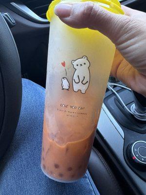 Taro boba tea