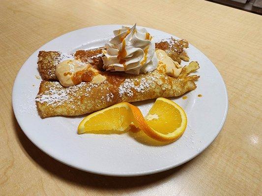 Come in and try our new Pumpkin cream cheese Crepes!