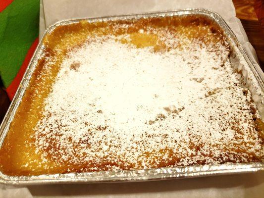 Gooey Butter Cake (powdered sugar added on upon request)