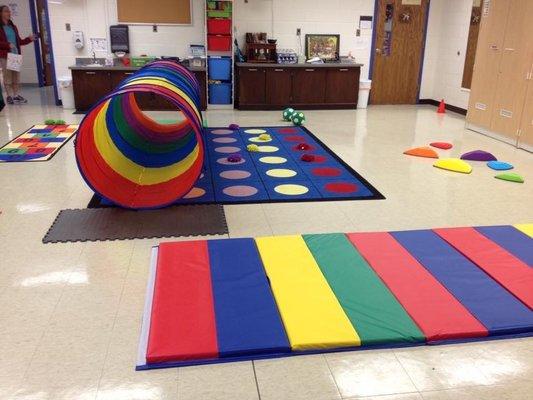 Indoor playground available on rainy days.