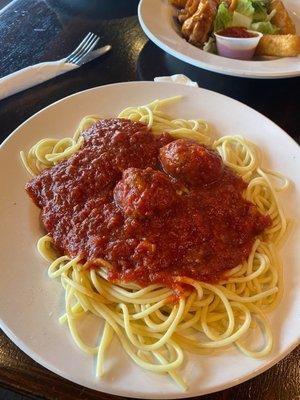 Spaghetti Pasta and Meatball