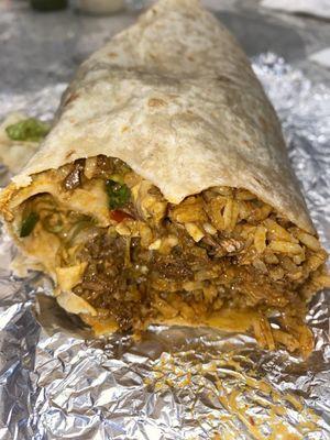 Chipotle Ranch Burrito with customizations