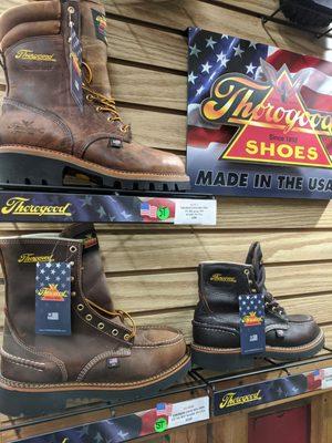 American made Thorogood boots.