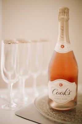 Enjoy complimentary champagne after you SAY YES to your dream gown!