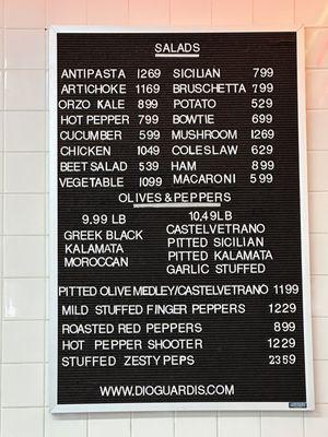 Deli Menu