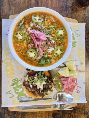 Ramen and an al pastor taco