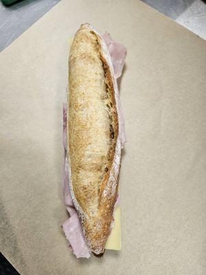 Jambon de Paris, Gruyere on sourdough demi baguette