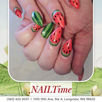 Summer is calling, and your nails are answering with watermelon vibes!