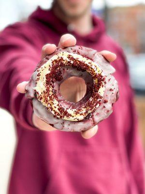 Red Velvet Donut | West Town Bakery River North in Chicago