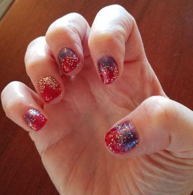 My 4th of July nails!