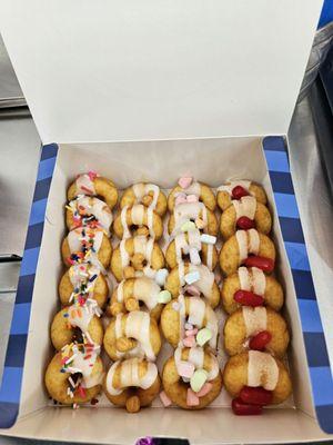 our Box of Donuts with 4 toppings!