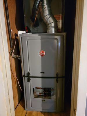 New 3 Ton Gas Rheem system